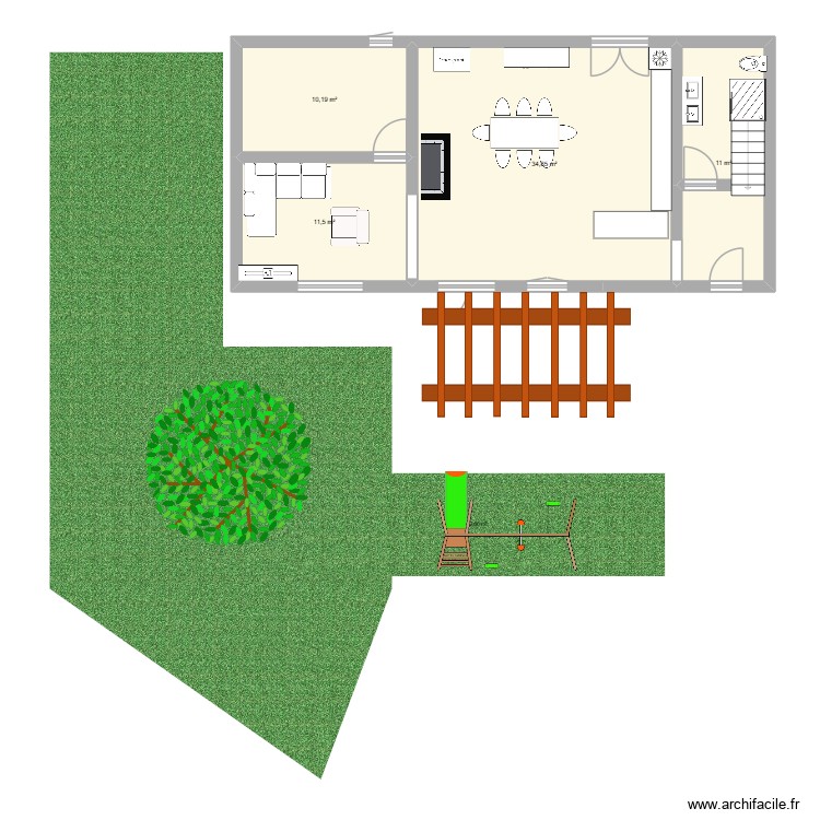 agrandissement. Plan de 0 pièce et 0 m2