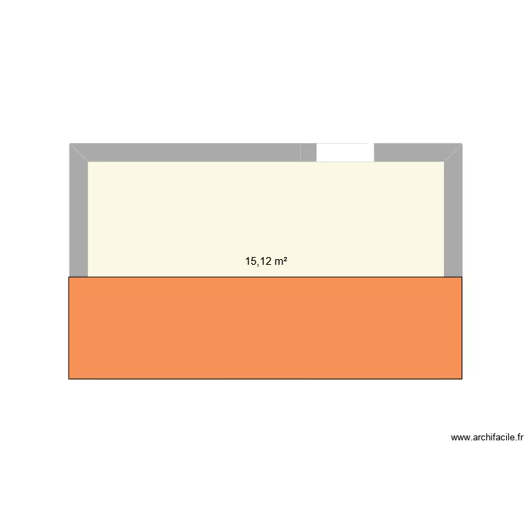 V&eacute;randa Sainte-Maxime. Plan de 1  et 15 m²