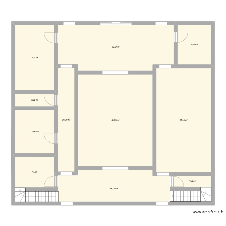 zrata 1. Plan de 11 pièces et 184 m2