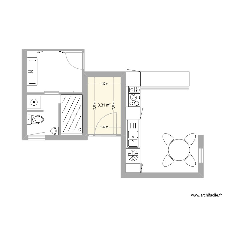 7 ferra. Plan de 0 pièce et 0 m2