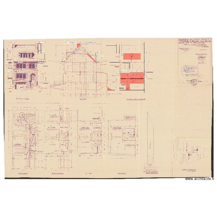 Plan électricité maison existant +1. Plan de 0 pièce et 0 m2
