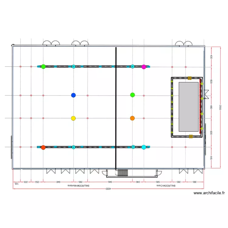 implantation Hilton Total v1. Plan de 1 et 68 m² implantation Hilton Total v1. Plan de 1 et 68 m²