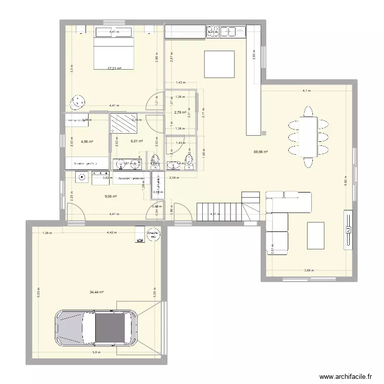 renov. Plan de 7 et 144 m² renov. Plan de 7 et 144 m²