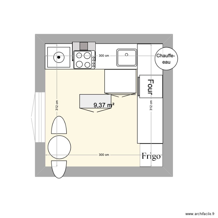 plan cuisine . Plan de 0 pièce et 0 m2