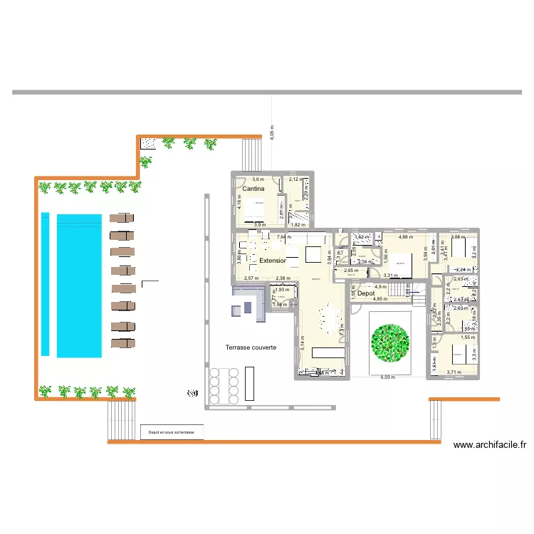 Carovigno 10 decembre sans cotation. Plan de 12 pièces et 156 m²