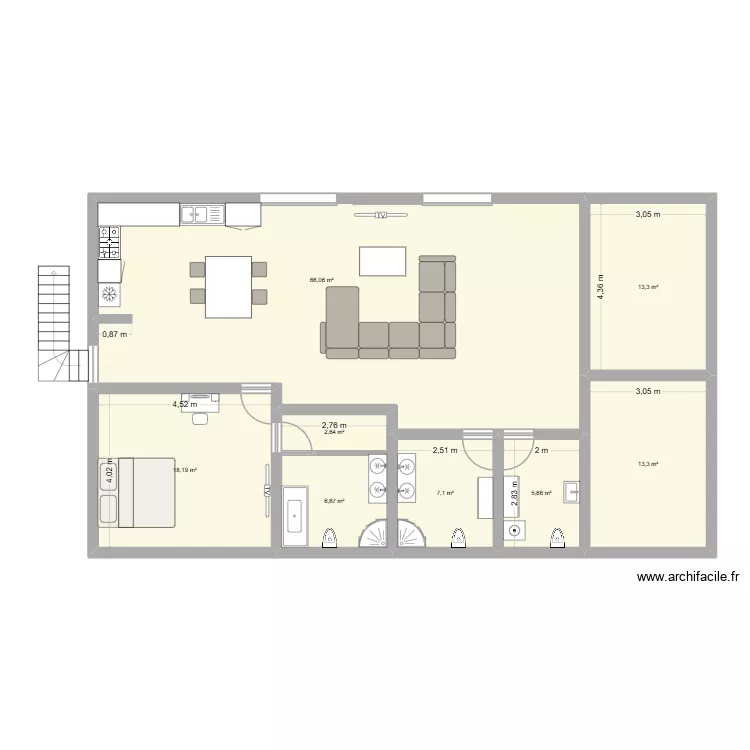 maison. Plan de 8 et 133 m² maison. Plan de 8 et 133 m²