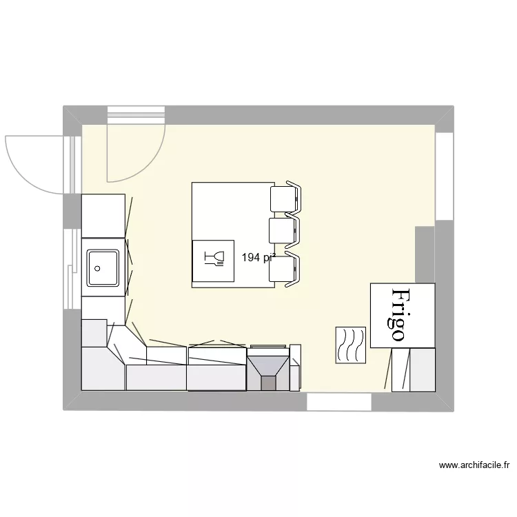 Julianne et Ovila. Plan de 1 et 18 m² Julianne et Ovila. Plan de 1 et 18 m²