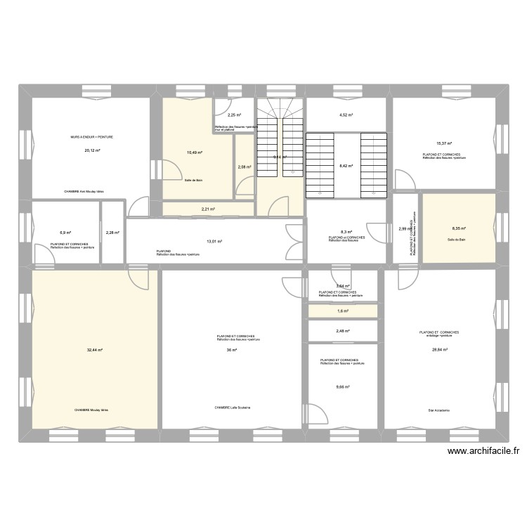 MAISON BOUGIVAL 2e étage. Plan de 0 pièce et 0 m2 MAISON BOUGIVAL 2e étage. Plan de 0 pièce et 0 m2