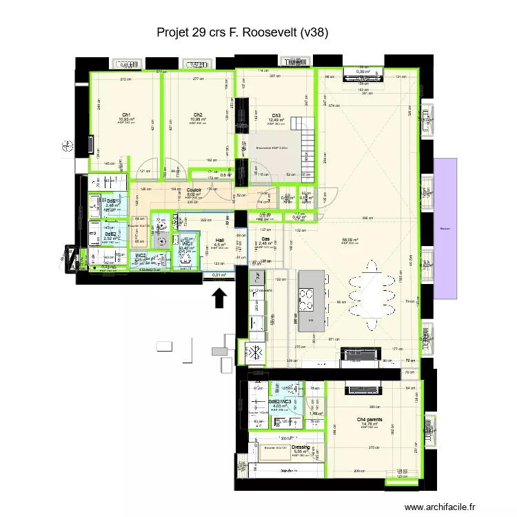 29 crs FR v39 ss meubles. Plan de 