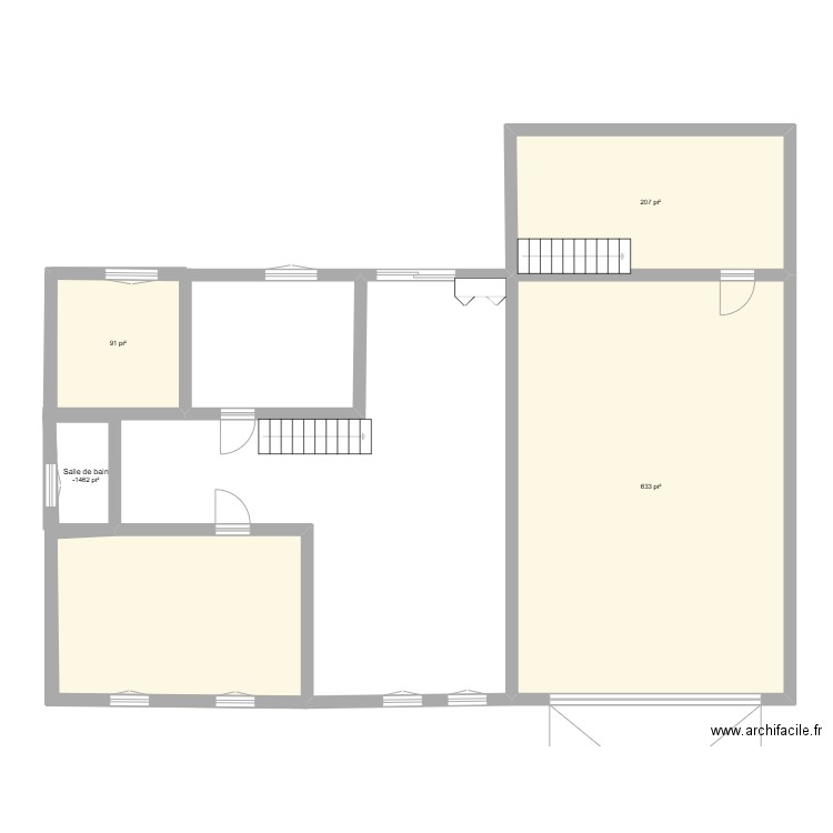 Intergeneration. Plan de 4 pièces et 89 m2