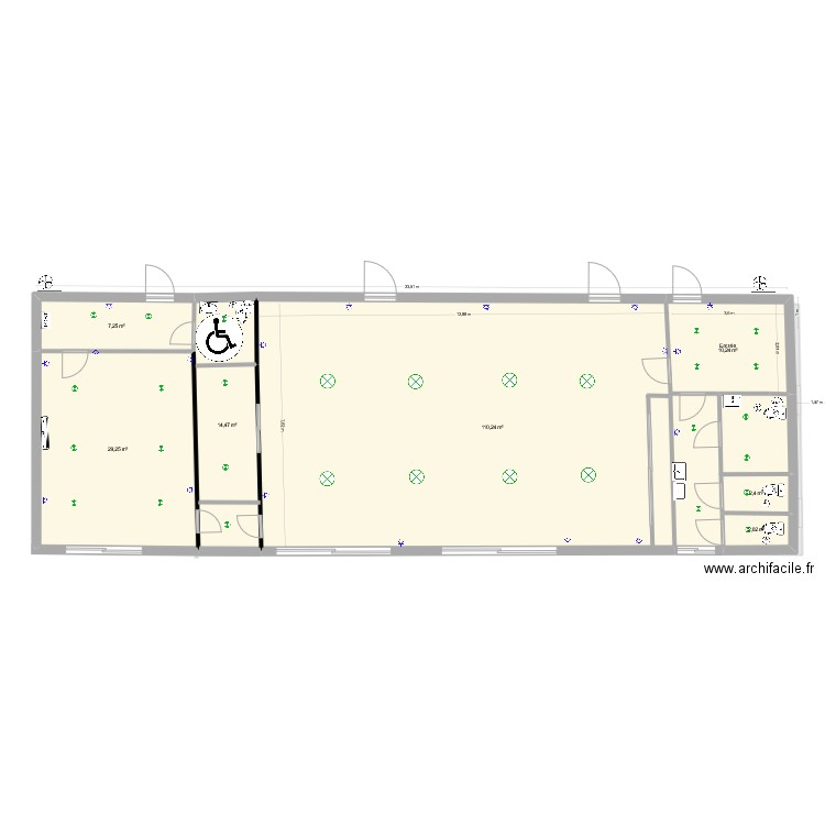 Moulin Accueil étage PC juillet 2023 version 2. Plan de 17 pièces et 344 m2