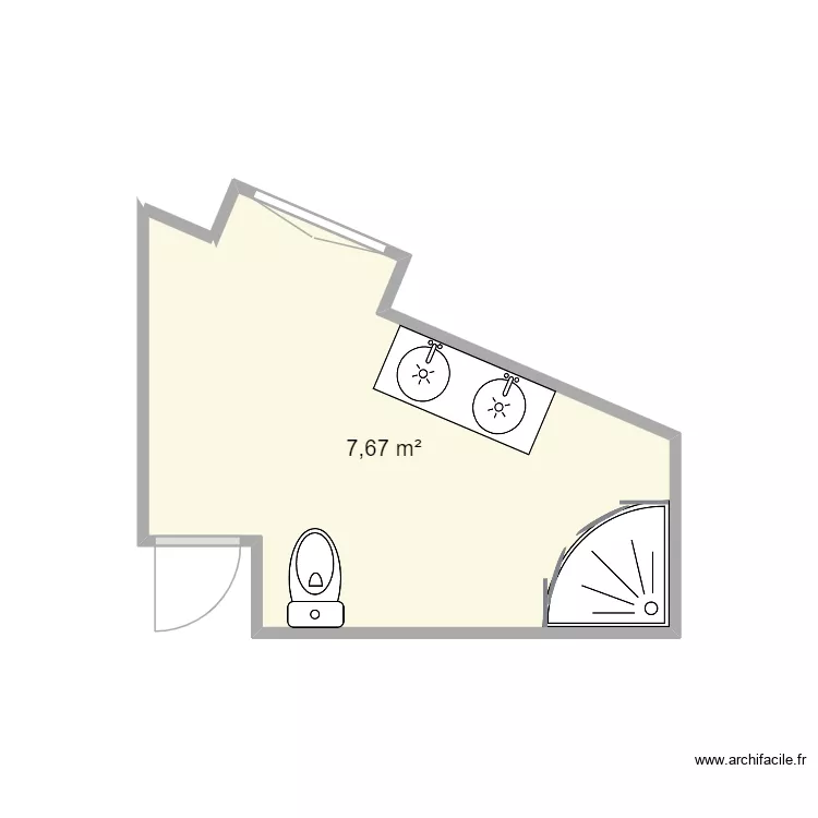 VAN DEN BERG. Plan de 1  et 8 m²