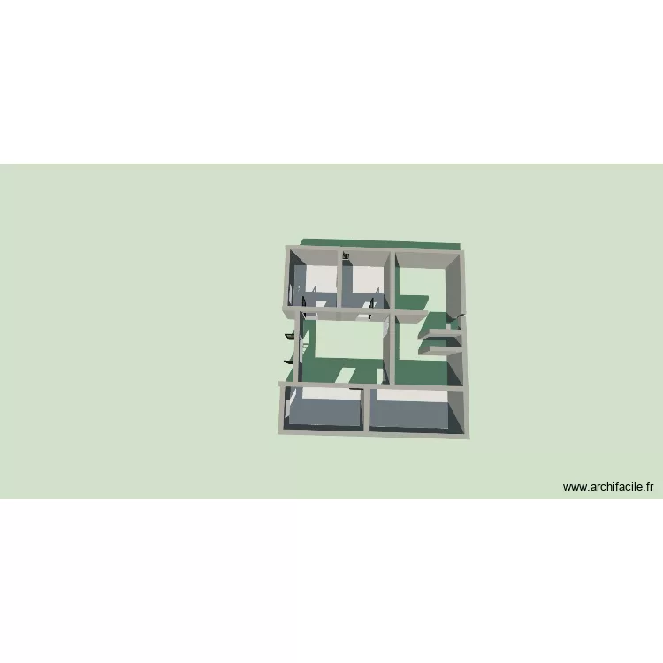 Kase Saint Pierre. Plan de 4 Pièces et 33 m² Kase Saint Pierre. Plan de 4 Pièces et 33 m²
