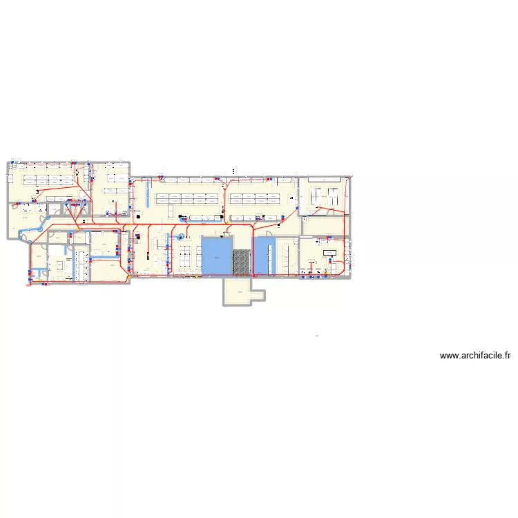 kitchen Tbilisi evacuation new. Plan de 21  et 742 m²