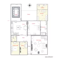 Plan r&eacute;alisations salon/salle &agrave; manger invers&eacute;s