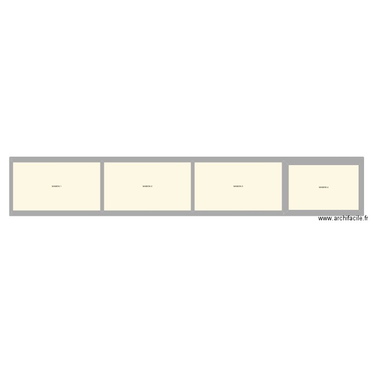 MAISON 4. Plan de 6 pièces et 166 m2