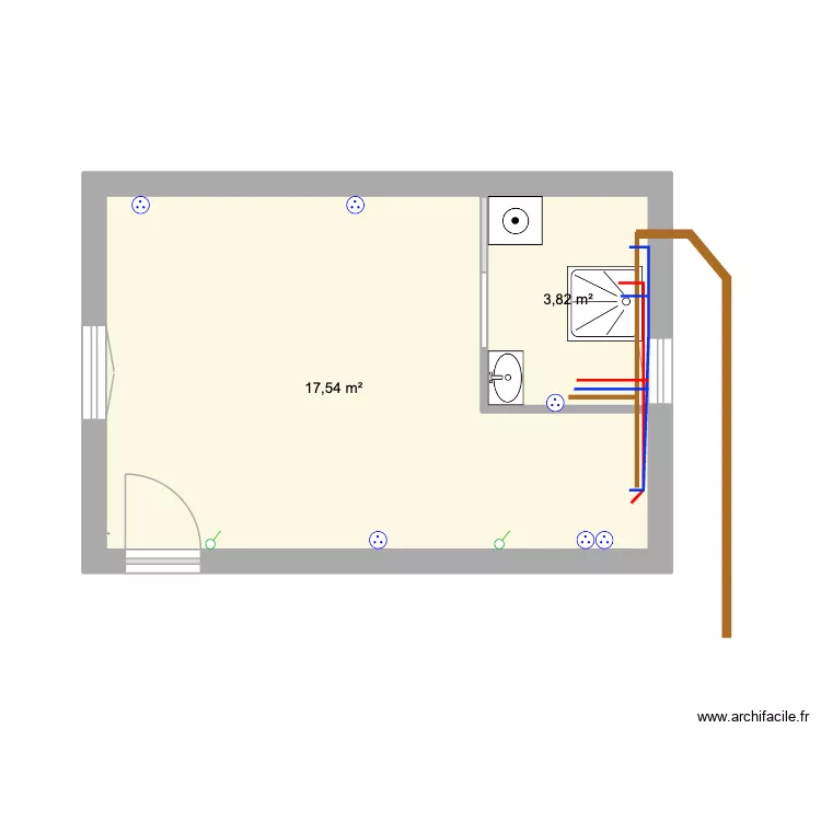 st marie extention. Plan de 