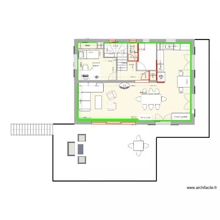 Berlioz &eacute;tage. Plan de 