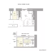 D&eacute;tail cuisine cellier- Cloison cuisine -salon