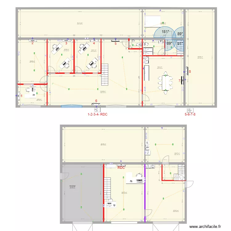 AR BUREAU version 18. Plan de 