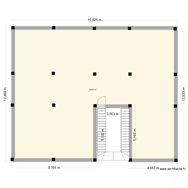PLAN APPART RAFFOUR V5. Plan de 1  et 169 m²