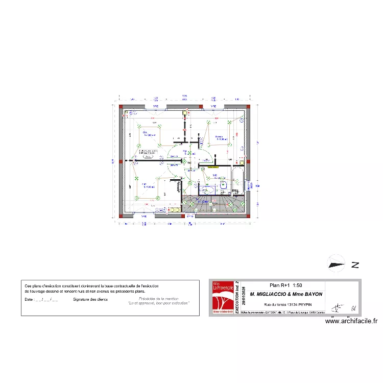 PLAN ETAGE MIGLIACCIO. Plan de 