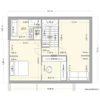 maisons Laffite plan dernier étage V4