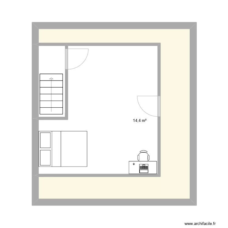 chambre grenier2. Plan de 