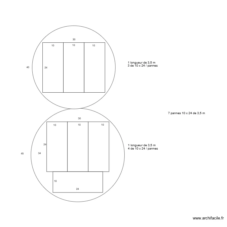 SECTIONS BOIS PETITES LONGUEURS 2. Plan de SECTIONS BOIS PETITES LONGUEURS 2. Plan de