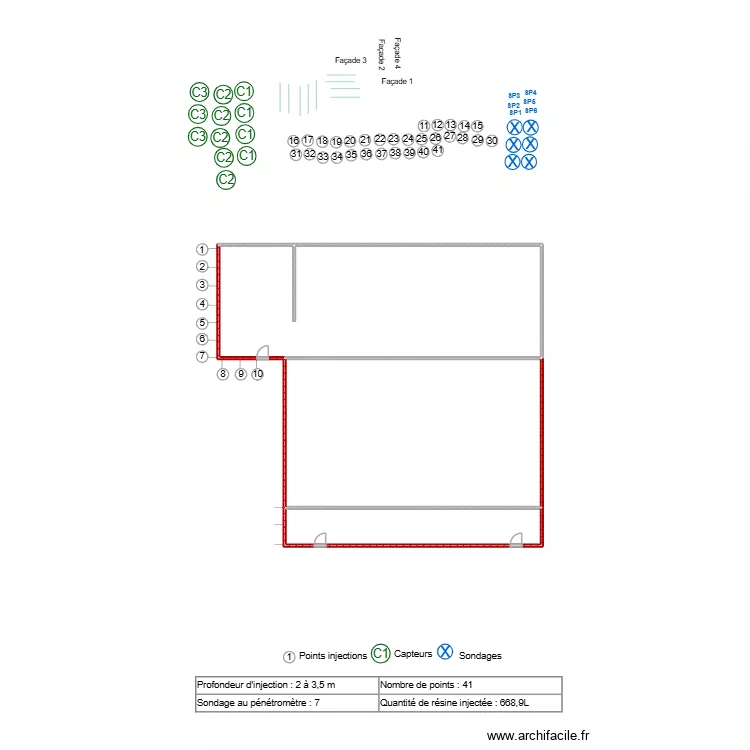 ecole. Plan de 3 et 58 m² ecole. Plan de 3 et 58 m²