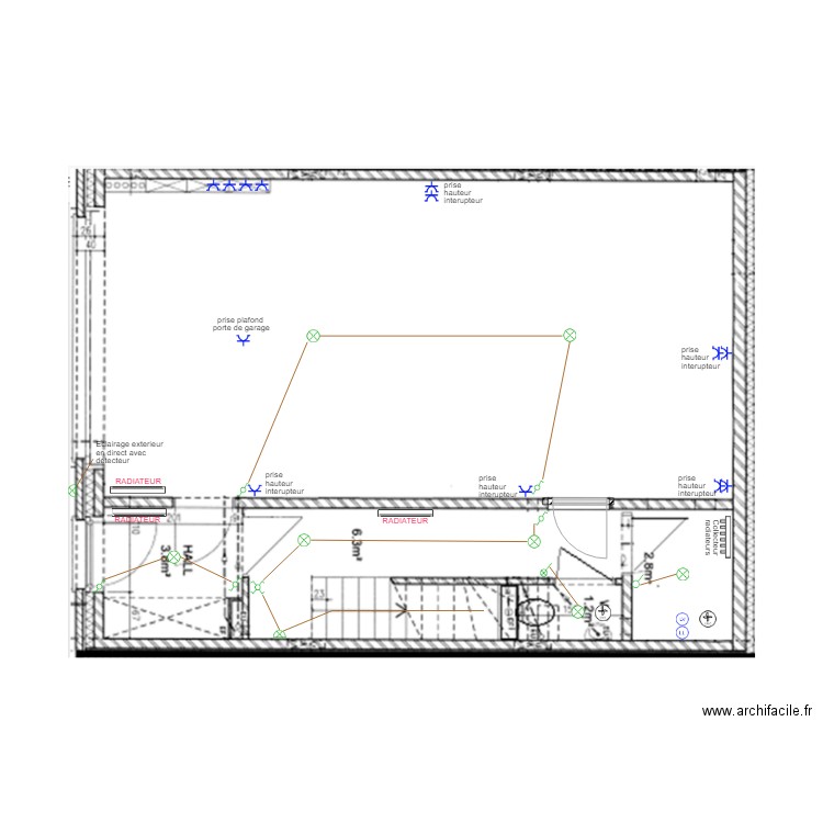 rez Maison B TS LH. Plan de 0 pièce et 0 m2