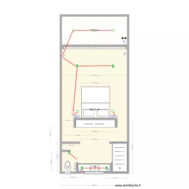 MASTER BEDROOM. Plan de MASTER BEDROOM. Plan de