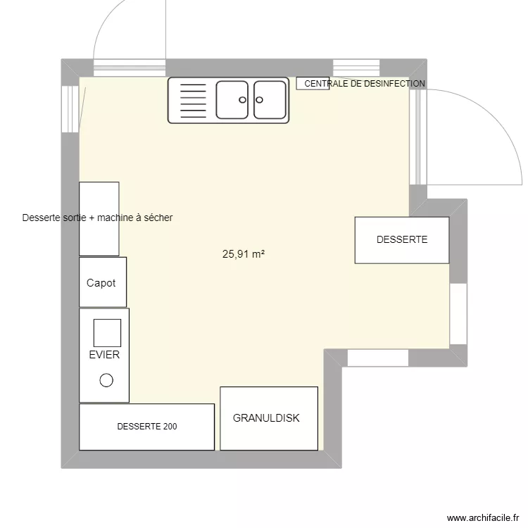 PLONGE CASTELNAU. Plan de 