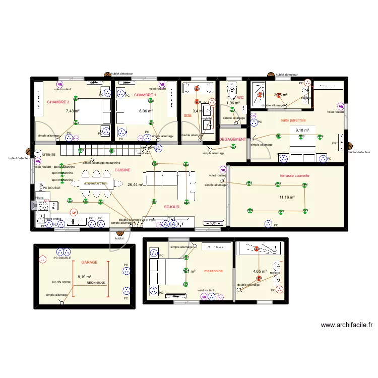 Prototype. Plan de 11  et 89 m²