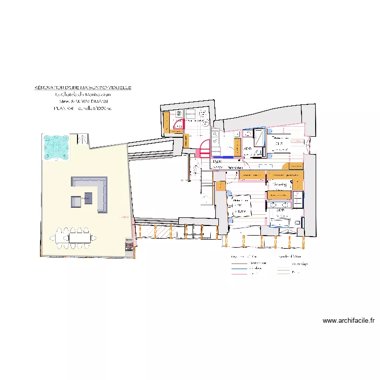 LE CHATELARD middle2. Plan de 1  et 72 m²