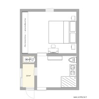 Salla,de bain chambre et veranda