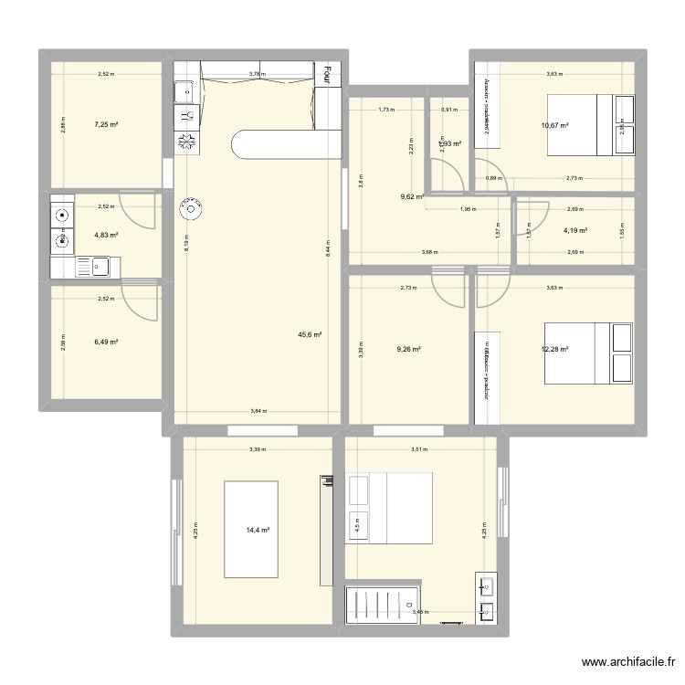 Maison extension v2. Plan de 0 pièce et 0 m2 Maison extension v2. Plan de 0 pièce et 0 m2