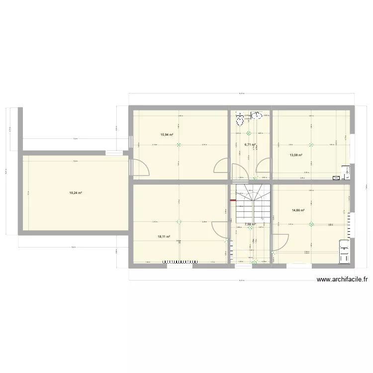 Aménagement RDC. Plan de 7 et 96 m² Aménagement RDC. Plan de 7 et 96 m²