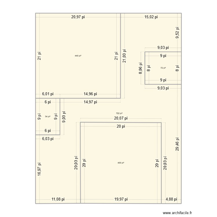 Terrain - version 3. Plan de 0 pièce et 0 m2