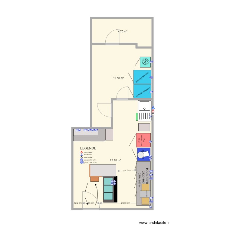 creation schuller7. Plan de 3 pièces et 40 m2