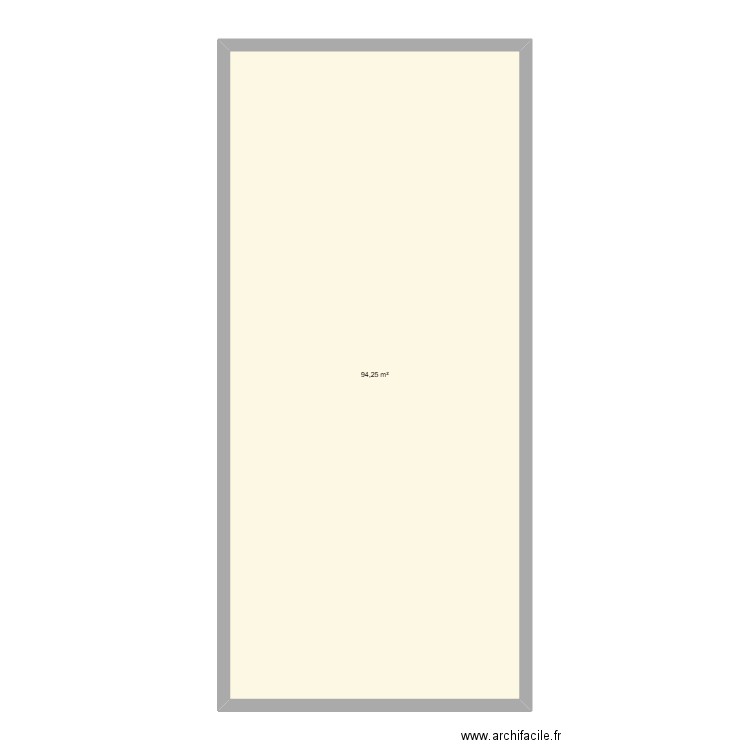 tecno. Plan de 1 pièce et 94 m2