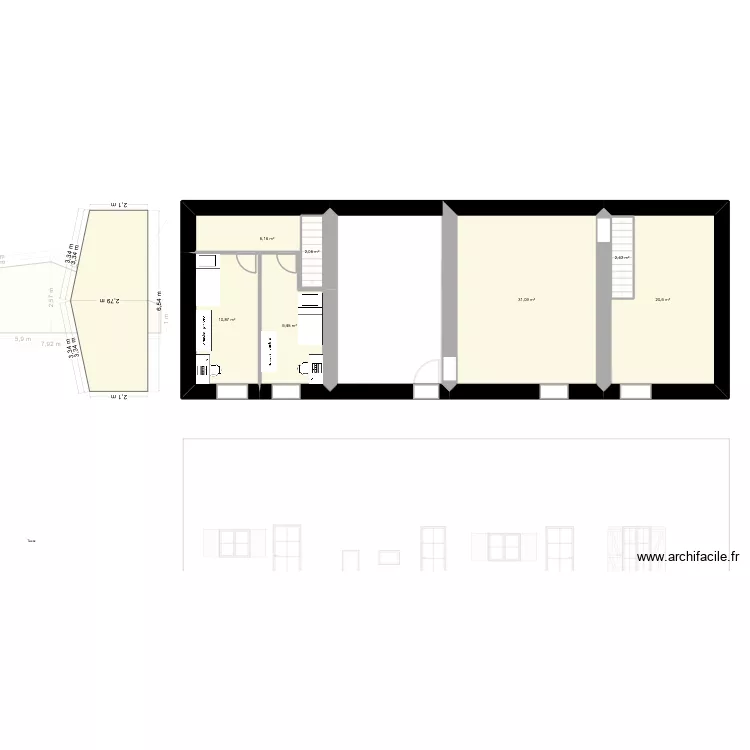 ETAGE- projet -1. Plan de 