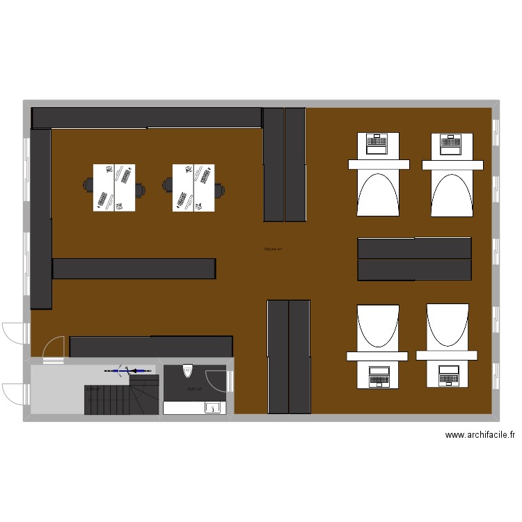 lpp5. Plan de 13 pièces et 314 m2