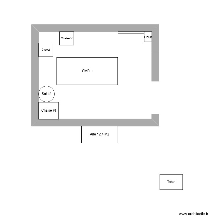 Aire civière 13m2. Plan de 0 pièce et 0 m2