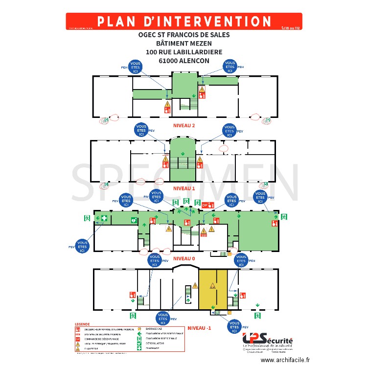 modif batiment mezen. Plan de 0 pièce et 0 m2