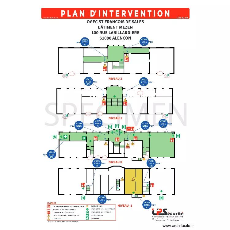 modif batiment mezen. Plan de 