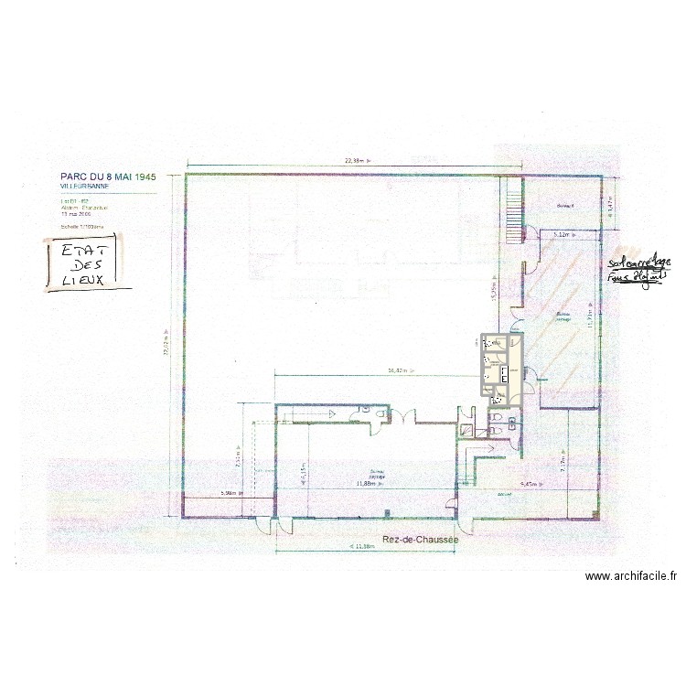 WC RIVIERE AVR. Plan de 9 pièces et 11 m2