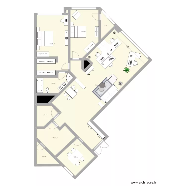 Appartement Shenyang v3. Plan de 