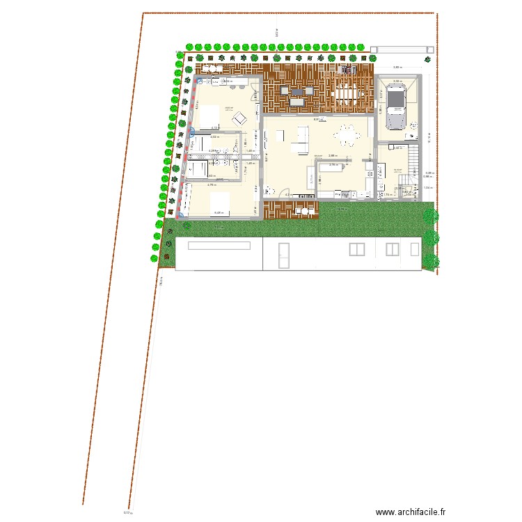 maison minihic. Plan de 5 pièces et 150 m2
