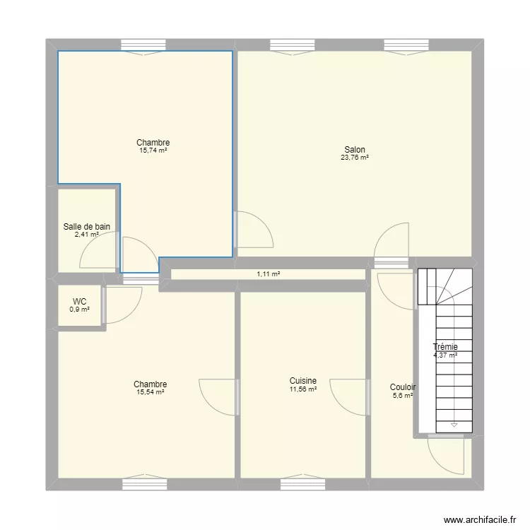 appartement chambeauvert. Plan de 